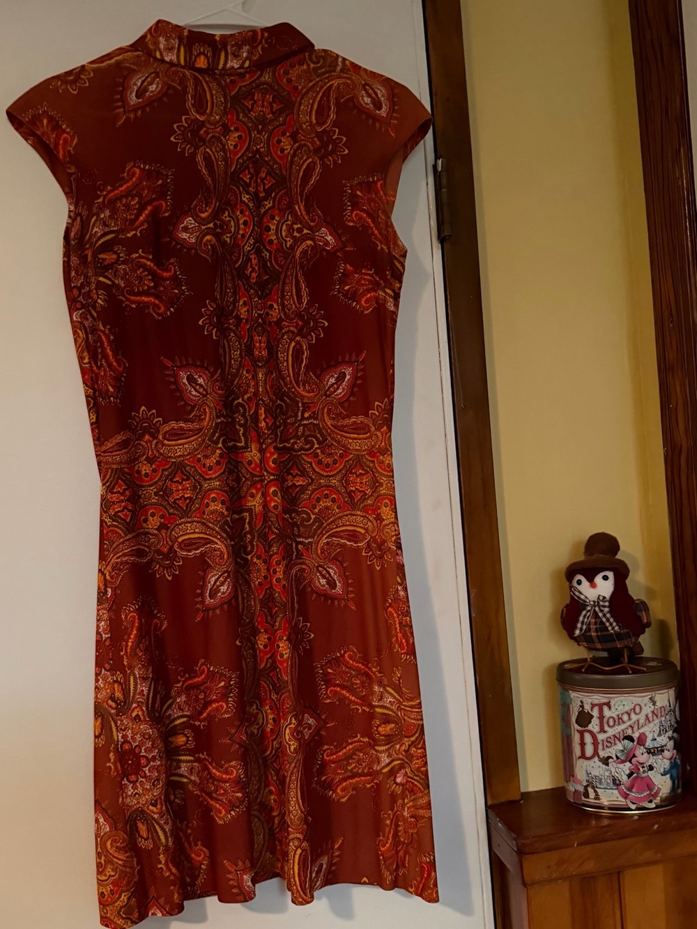 Retro 1960’s mod dress psychedelic dress. Beautiful fall colors